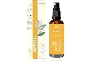 Neroli Room, Linen & Pillow Spray by Aromafume | 100ml / 3.38 fl oz | with Pure Neroli Essential Oil | Aromatherapy Spray for Upliftment, Positivity | Mist for Bedding, Fabrics | Air Freshener