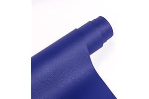 YUSHENGTAI Simili Cuir Autocollant, Kit Réparation Cuir Adhésif 40 x 150 cm Pour Canapés, Sièges de Voiture, Sacs à Main - Bleu
