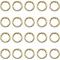 20 Moschettoni Rotondi In Lega Di Zinco - Portachiavi Con Molla Per Fai-Da-Te E Decorazioni - Foto 4