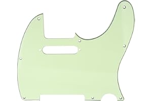 Musiclily 8 Hole Tele Pickguard Scratch Plate for Fender USA/Mexican Standard Telecaster Modern Style Electric Guitar, 3Ply Mint