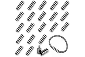 MOAMUN 20 Pz Cavo, Tappi Terminali Per La Gioielleria, Spingere I Fermagli Per Cuoio Corda Collana Bracciale Con Fibbia (Nero, 3mm)