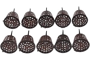 Hongma 10 Stück Bonsai Düngerkorb mit Erdspieß Deckel für Garten Pflaze Zubehör