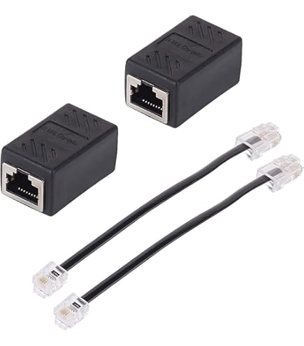 Cavo RJ11 A RJ45 - 1.8 Metri, Bianco - Per Telefono, Modem ADSL, Presa A Parete - Foto 9