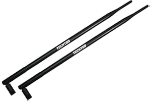 TECHTOO 9dBi Omni WiFi Antenna for Wireless Network Router/USB Adapter/PCI Adapter/IP Camera with (Pack of 2)