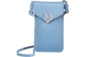 GUSXPPD Petit Sacoche Telephone Portable Femmes, Mini Cuir Crossbody Sac de Téléphone, Sac Téléphone, Petit Sacoche Bandouliere, Pochette Portable Bandouliè pour Téléphone 6.5''