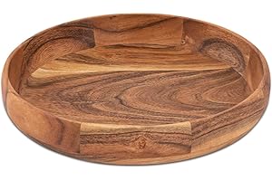 Amago home Holzschale Deko Schale Obstschale Holz ø30cm lebensmittelecht Akazie massiv
