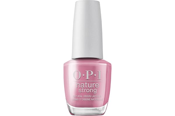 O.P.I Nature Strong Natural Nail Polish Knowledge is Flower Nail Lacquer (Peach) 15 ml Long-Lasting, Glossy Nail Polish Natural Origin, Vegan & Cruelty Free
