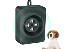 HXWEB PET Ultrasuoni per Cani, Dispositivo Antiabbaio,3 Livelli Regolabile Frequenza Dispositivo Controllo Antiabbaio, 33 Piedi Ultrasuoni Deterrente Anti-Abbaio per Cani Antiabbaio per Interni ed Esterni