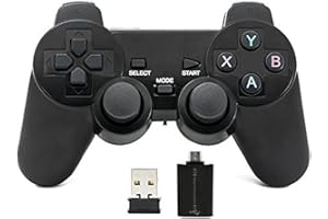 QUMOX Controlador inalámbrico 2.4GHz Gamepad Joystick Gamepad para PC Android