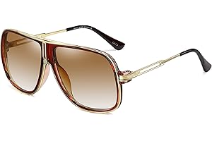 SHEEN KELLY Lunettes de soleil Pilot Homme Femme Rétro Classique Années 80 Oversized vintage Lunettes Unisexe claire Lentille