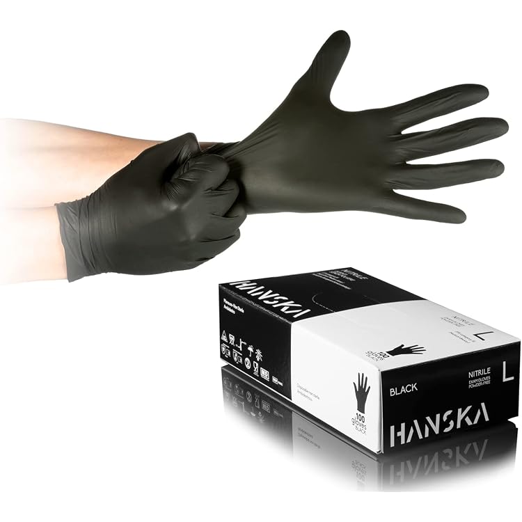 Gants Nitrile Ansell Microflex 93-732 - Sans Latex Ni Poudre - Taille M - Boîte 100 - Pour Mécanique Ou Labo