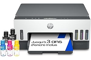 HP Smart Tank 7005, 28B54A, Imprimante Multifonction Couleur, Réservoir d'encre à Haut Volume d'impression, Jusqu'à 12000 Pages Noir et 8000 Pages Couleur, Recto-Verso Automatique, Wi-FI, Blanche