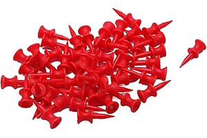 Bulldog Golf Tees® Short Red 32mm Castle Golf Tees - Pack of 100