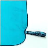 Decathlon-Nabaiji &Ccedil;ift Taraflı Mikrofiber Havlu - L Boy - Mavi/Yeşil - 80 X 130 Cm
