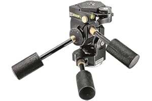 Manfrotto 3D Super Pro 3-Way Tripod Head with Quick Release, for Camera Tripods, Fluid Ball Head, Camera Stabilizer, Photography Accessories for Content Creation