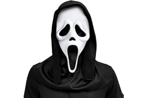 Crethink Halloween Scream Headgear - Terrifying and Realistic Mask for Halloween Cosplay and Costume Parties - Choose from a Variety of Styles and Designs to Elevate Your Halloween experience