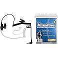 MaximalPower RHF 617-1N 3.5mm RECEIVER/LISTEN ONLY Surveillance Headset Earpiece with Clear Acoustic Coil Tube Earbud Audio Kit For Two-Way Radios, Transceivers and Radio Speaker Mics Jacks, Black