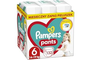 Pampers Pants - Pannolini per pannolini, taglia 6, 132 pezzi, 14-19 kg, con tasca Stop & Protect per evitare perdite sul retro