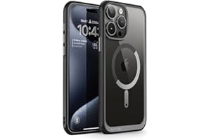 SUPCASE Coque pour iPhone 15 Pro Max (2023) 6,7 Pouces, Conçu pour Charge MagSafe [Unicorn Beetle Mag] Protection Transparente Etui Hybride Antichoc (Noir)