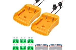 SoulBay Adapter akumulatora, adapter do Dewalt 20 V 18 V, zestaw konwerterów baterii kompatybilny z DCB140 DCB180 DCB182 DCB184 DCB200 DCB201 DCB203 DCB204 DCB205 DCB206 DCB606 DCB609