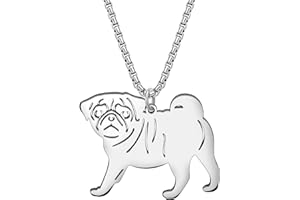 YAYAKO Edelstahl Golden Retriever Hund Halskette Kette Anhänger 18K Gold Halskette Hund Geschenke für Hundeliebhaber Frauen Mädchen