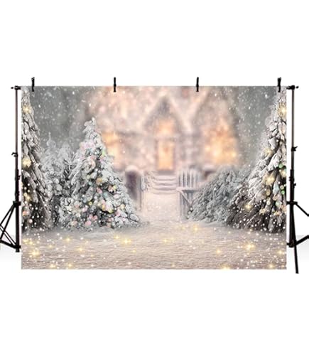 Renaiss 4.5x3m Winter Wonderland Sneeuw Scène