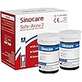 Sinocare Safe-Accu2 Blood Sugar Test Strips ×50, Only Applicable to Safe-Accu2 Blood Sugar Monitor, No Lancing Devices, No Code