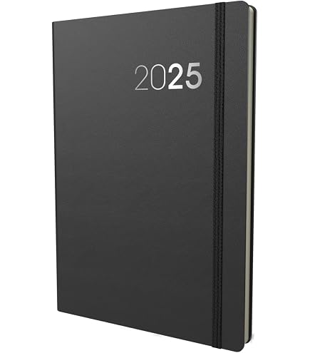 Agenda Semainier Collins 2026, Format A5, Couverture Rigide Rose, Vue Semaine, Ruban Marque-page