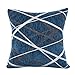 Produktbild Plüsch KissenbezugVovotrade 42X42cm / 16.5X16.5 "Quadrat Sofa Taille Wurf Kissenbezug Kissenbezug Chenille Rays Streifen Kissenbezug Kissenbezug Exquisite Home Decor Cafe Sofa Kissenbezug (Blau, 42X42cm/16.5X16.5")