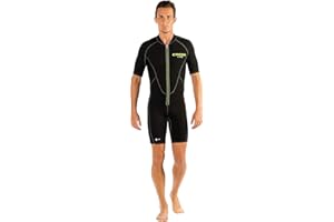 Cressi Lido Man Shorty Wetsuit 2mm - Muta Shorty per snorkeling, nuoto e sport acquatici, in Neoprene Ultra Stretch 2mm, per Uomo