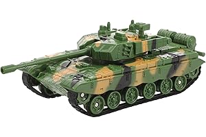 Toyvian Jouet char de l'armée, 14,5 cm de long, modèle de véhicule de l'armée, jouet pour enfants, cadeaux pour Noël et anniversaire