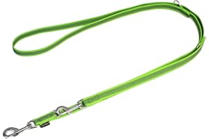 Mystique® Gummierte Umhängeleine Leine 20mm Standard Karabiner neon grün 3m
