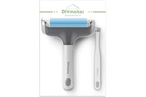 Diymaker Rubber Brayer Roller & MAT Tweezers Remover Tool Set Craft Stamping Brayers for Cricut/Silhouette/Brother