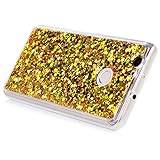 Huawei Nova Hülle Mavis's Diary Tasche Schutzhülle Gold Bling Glitzern Design TPU Softcase Fall Euit Back Cover Bumper Handytasche Scratch Telefon-Kasten Handyhülle Handycover + 1x Kapazitive Feder + 1x Gemeinsame Staubstecker - 