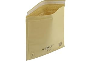 IMBALLAGGI 2000 - Buste Postali Imbottite Mail Lite Gold - 10 Pezzi 22x33 cm -Buste Imbottite per Spedizione - Buste con Pluriball Ideali per Spedire e Proteggere Oggetti
