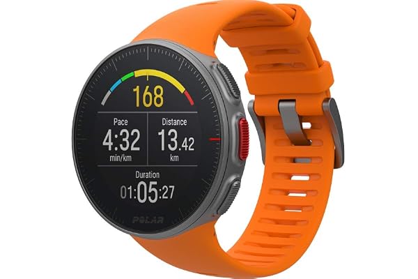 Polar Vantage V – Montre de Sport FC/GPS Premium pour Hommes et Femmes avec Batterie Très Longue Durée – Entraînement Multisport et Triathlon (Cardiofréquencemètre, étanche)