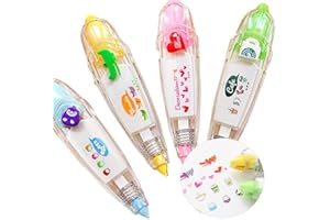 LANGING 4 x niedliche Aufkleber Maschinen Dekoration Klebeband Malerei Stift Korrekturband schöne Muster