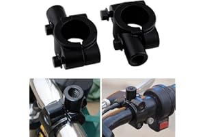 ‎MISS MOLY 2x Universal 10mm Motorrad Spiegelhalter Adapter, 7/8" Lenker Spiegelhalter Clamp Für Cruiser Scooter ATV Sport Bike