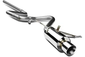 DNA Motoring CBE-CPTC99-NRT CBECPTC99NRT Catback Auspuffanlage aus Edelstahl, gerollt.