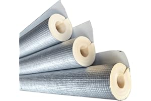 EONME Manchon D'isolation Pour Tube Climatisation,Tube D'isolation De Mousse De Polyéthylène Antigel, pour Diamètre Intérieur 22-219mm Tuyaux en Mousse, Tuyau Isolation Mousse, Flexible