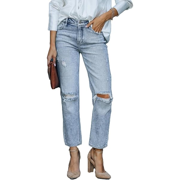 Judy Blue Women's Mid-Rise Cropped Straight Leg Jeans - Destroyed Tinted Wash, Size 14 Plus - View #4
