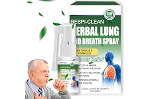 EZOULUOBA Herbal Lung Spray, Lungenreinigung Spray, Lungenreinigungsspray Breathing, Atementgiftendes Kräuterlungenreinigungsspray, Lungenreinigung Asthmaspray, für Den Täglichen Gebrauch Geeignet