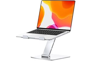 CIRYCASE Support Ordinateur Portable, Support PC Portable Bureau Réglable en Aluminium, Refroidissement Rapide, Laptop Stand Pliable Ergonomique Lapdesks Compatible avec MacBook Air Pro (10-16")
