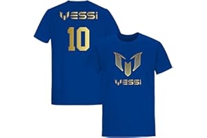 Daily Apparel Inspired Messi #10 Goat Unisex Soccer T-Shirt - Inspired Jersey Design | Ideal Football Gift for Kids & Adults