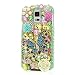 Produktbild Samsung Galaxy Note 3 Hülle, Sense TE Strass [3D Handgefertigt] Diamant Serie Bling Schutz Handy Tasche Kristall Transparent Case klar Cover Hülle mit Retro Anti Staub Stecker - Schmetterling Floral Blumen / Grün