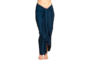 PANASIAM Sarong Tuch blickdicht & fließend – L und XXL Pareo Tuch für Damen & Herren als Wickelrock, Strandkleid oder Strandtuch - leichtes Bikini Cover-up aus weicher Viskose - fair produziert