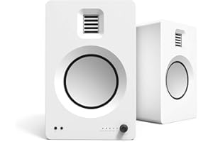 Kanto TUKMW Powered Bookshelf Speakers with Headphone Out | Built-in USB DAC | Dedicated RCA with Phono Pre-amp | Bluetooth 4.2 | AMT Tweeter and 5.25" Aluminum Driver | Pair | Matte White