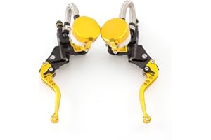 RZMMOTOR Fxcnc Leviers de frein et d’embrayage hydrauliques en CNC avec réservoir d’huile pour moto Honda - 22 mm