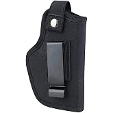 JEXOWIQ 1 x Compact Inner Holster, Universal Gun Holster, Tactical Belt, Outdoor Hidden Compatible with Most Pistols, Unisex