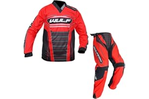 Wulfsport Forte 2020 MOTORRADKOMBI Kinder Motorrad Anzug Motocross ATV Quad Cross Rennen MX Jersey Hose Sport Bekleidung